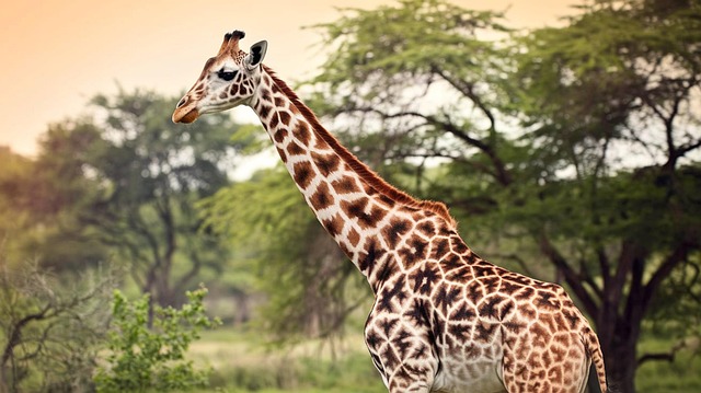 Free ai generated giraffe animal illustration