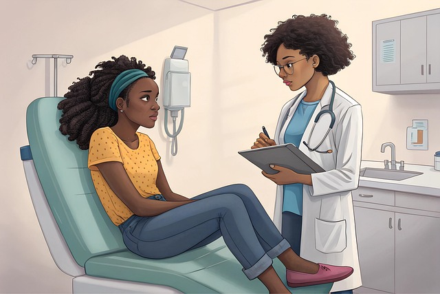 Free ai generated patient checkup illustration