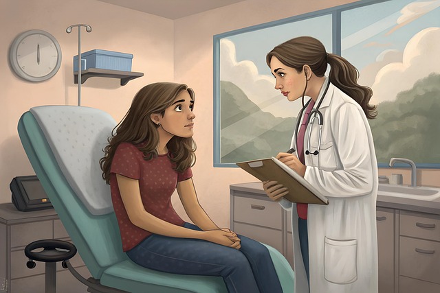 Free ai generated patient checkup illustration
