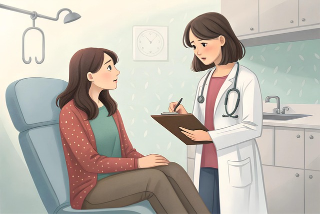 Free ai generated patient checkup illustration