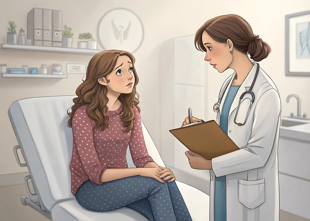 Free ai generated patient checkup illustration