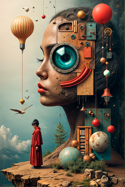 Download free HD stock image of Ai Generated Woman Free ai generated woman collage illustration