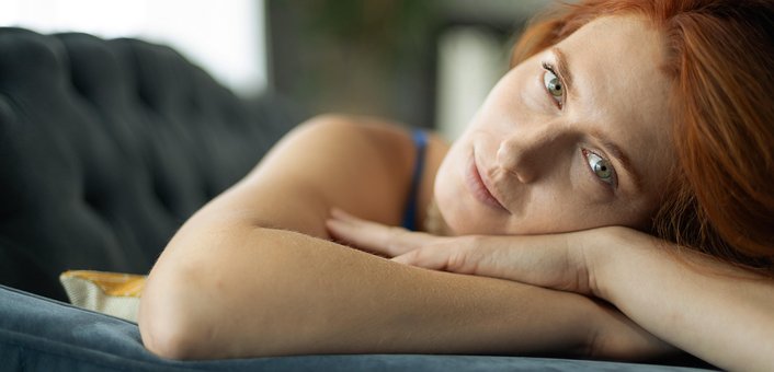 Pelirrojo, Mujer, Rostro, Modelo