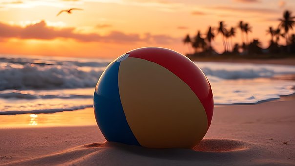 Free Ball Beach illustration and picture