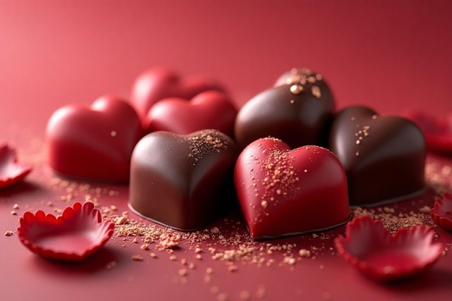 Free ai generated chocolates valentine's day illustration