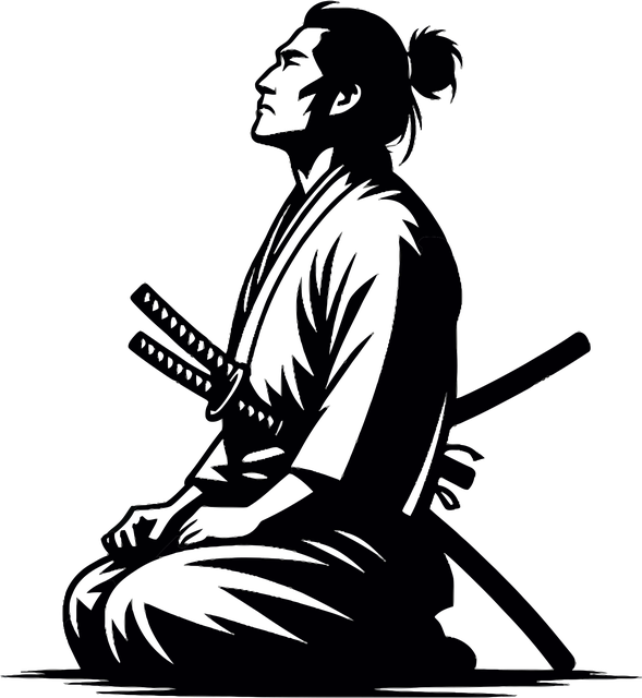Free ai generated warrior sad vector