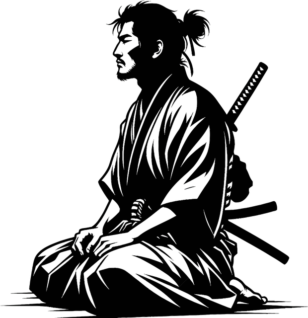 Free ai generated warrior sad vector