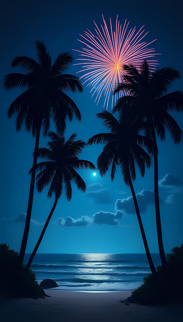 Free Ai Generated Fireworks illustration and picture