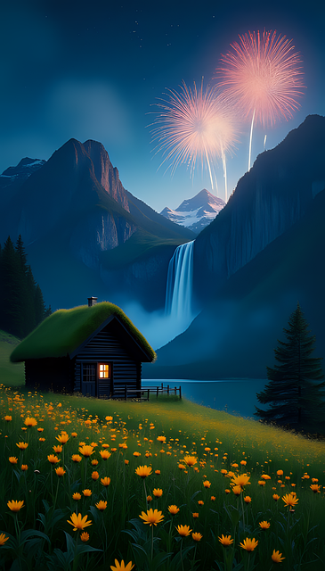 Free Fireworks New Year'S Eve illustration and picture