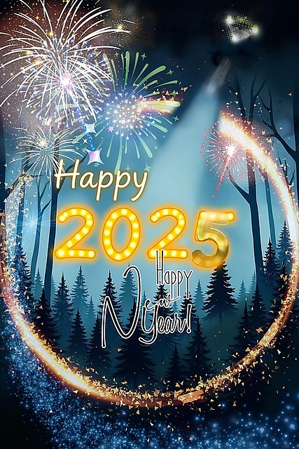 Neujahr, 2025, Feuerwerk, Silvester