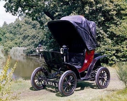 Columbia, Elektrisk, 1901, Bil, Antik
