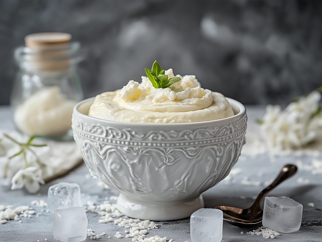 Free couscous yogurt food illustration