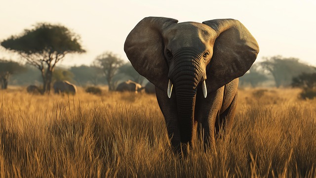 Free ai generated elephants animals illustration