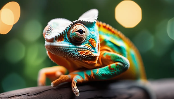 Free Chameleon Lizard illustration and picture