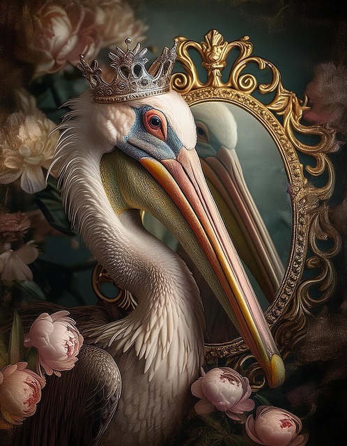 Free bird pelican nature illustration
