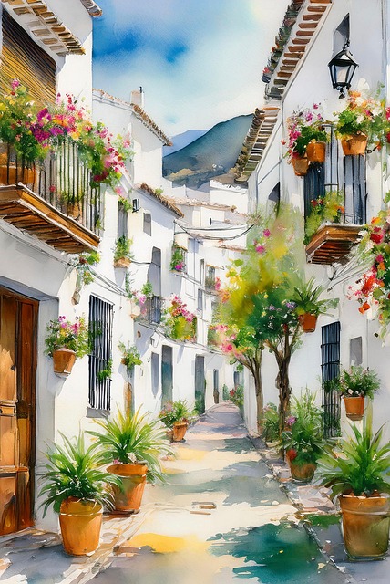Free People Houses illustration and picture
