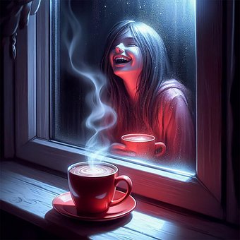 Free Beautiful Girl Reflection illustration and picture