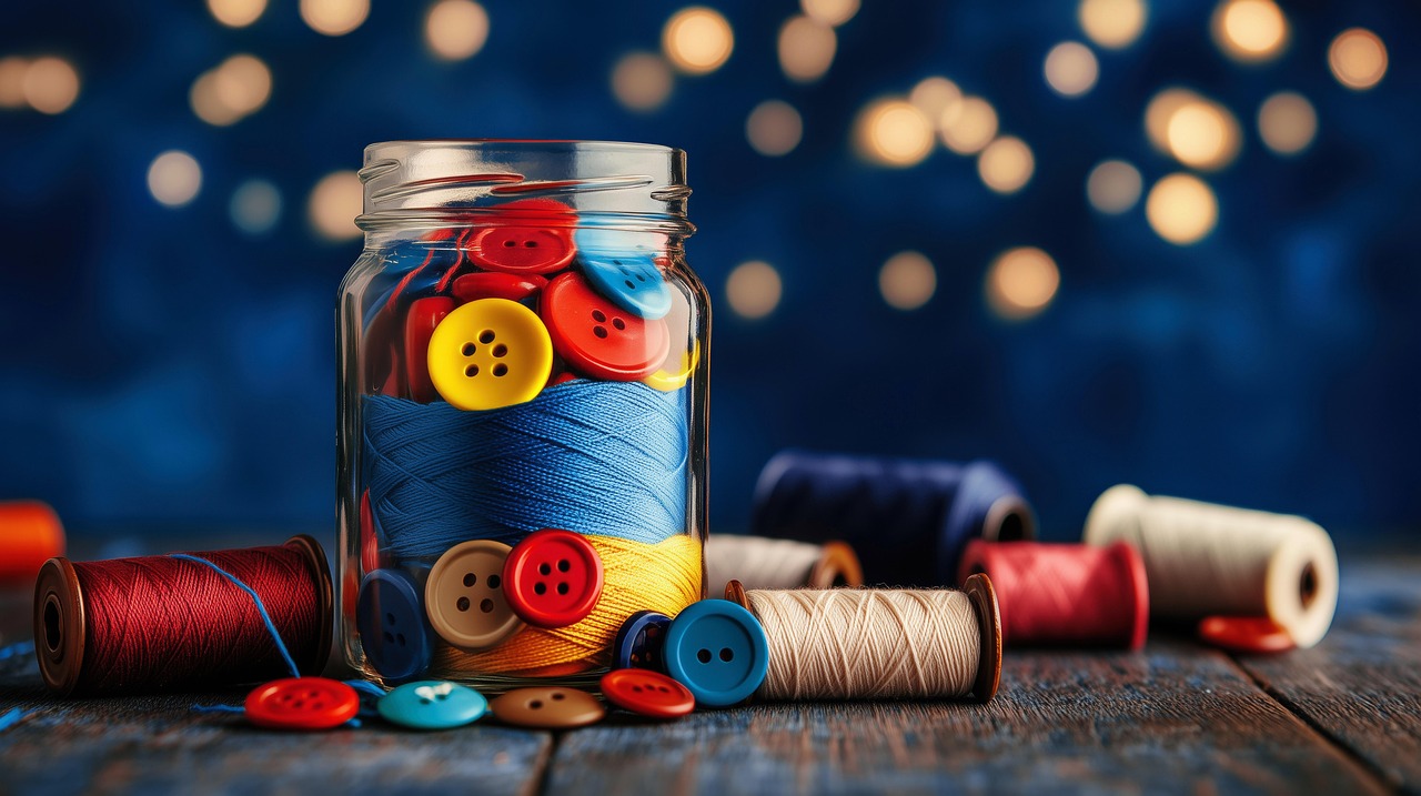 Download Sewing Kit, Buttons, Thread. Royalty-Free Stock Illustration ...