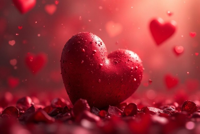 Free valentine's day heart red illustration