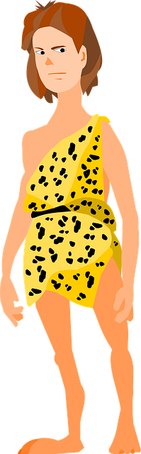 Free man tribe caveman illustration