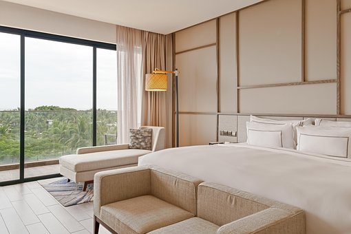 Schlafzimmer, Hotel, Suite
