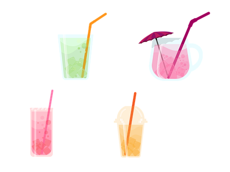 Jugo, Cóctel, Fruta, Fresa, Naranja