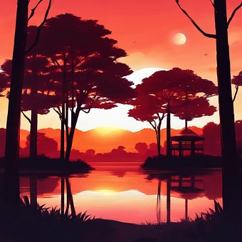 Free Sun Sunset photo and picture