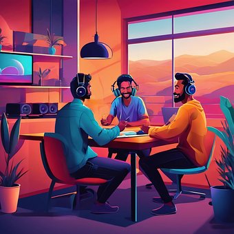Free Podcast Microphone illustration and picture