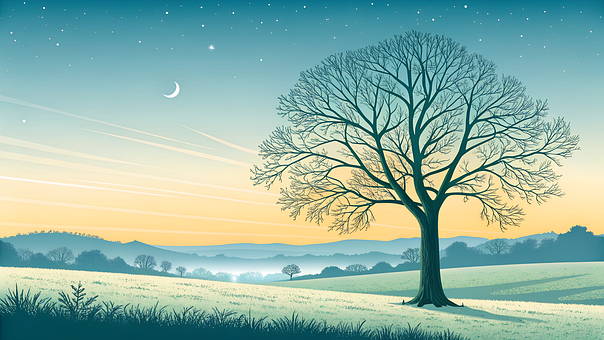 Free Morning Nature illustration and picture