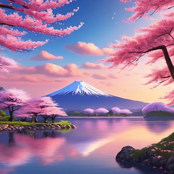 Free Lake Nature illustration and picture