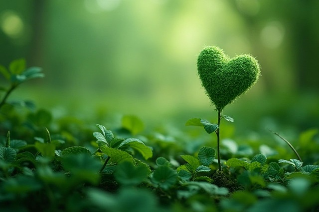 Free valentine's day plants green illustration
