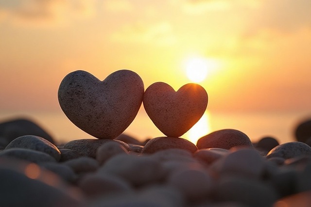 Free valentine's day rocks pebbles illustration