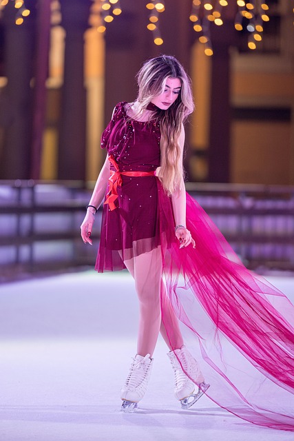 skating, winter, ice skating, portrait, pink, woman