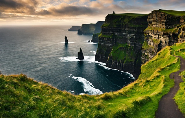 Free ai generated cliff of moher ireland illustration