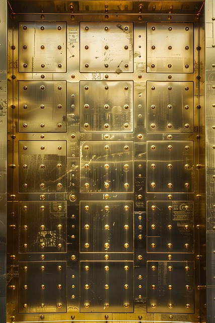 Ai Generiert, Gold, Metall, Panel