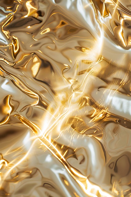 Free ai generated gold reflective illustration