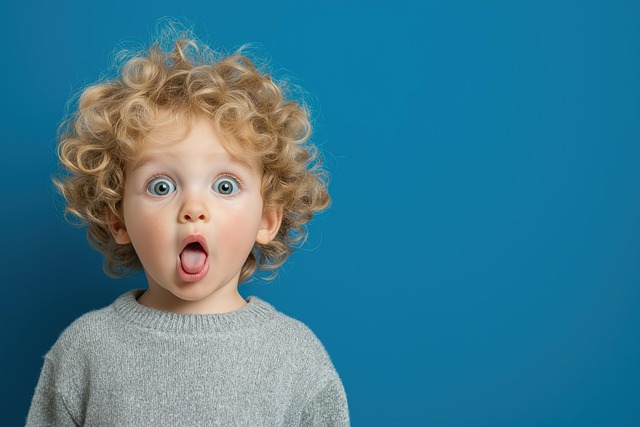 Free ai generated child surprised illustration
