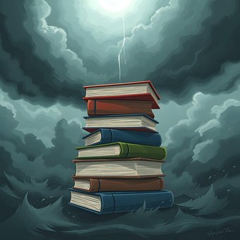 Free Book Clouds illustration and picture