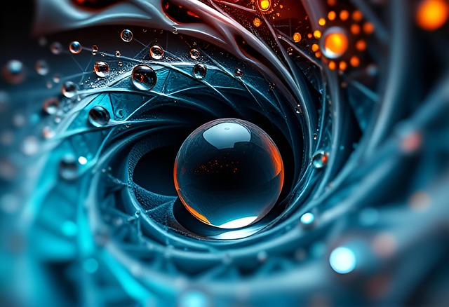 Free blue glass background illustration