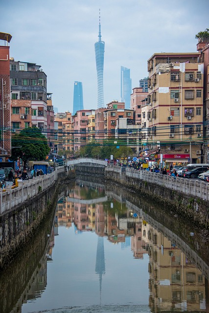 Guangzhou, Zhujiang, Fluss, Stadt