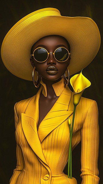 Free ai generated woman fashion illustration