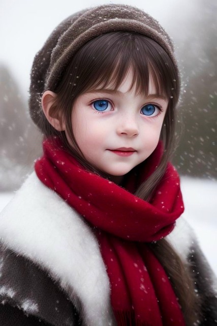 Free ai generated girl young illustration