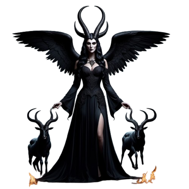 Free ai generated ai demoness illustration