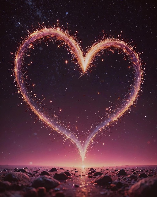 Free ai generated heart valentine's day illustration