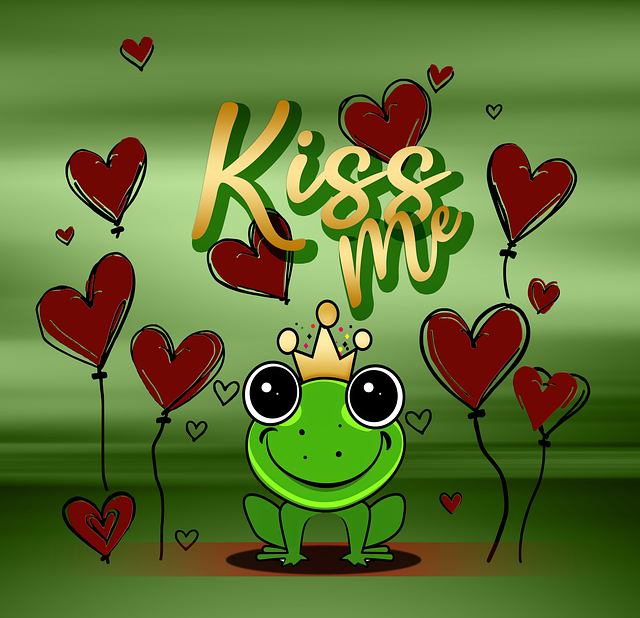 Rã, Corações, Me Beija, Coroa, Principe
