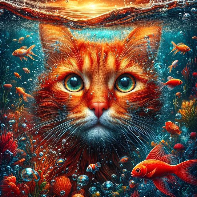 Free ai generated cat animal illustration