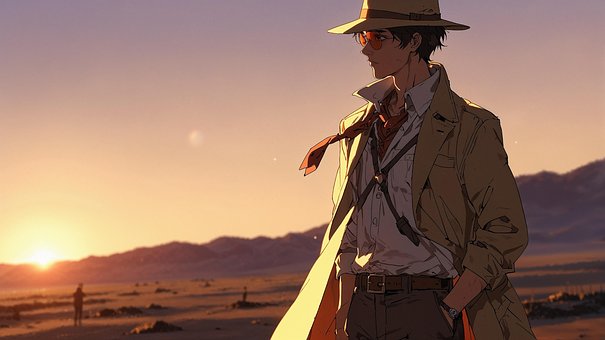 Ai Generado, Desierto, Vagabundo, Viaje