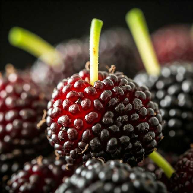 Free ai generated mulberry berry illustration