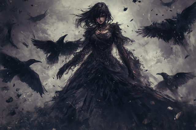 Free ai generated the morrigan morrigan illustration