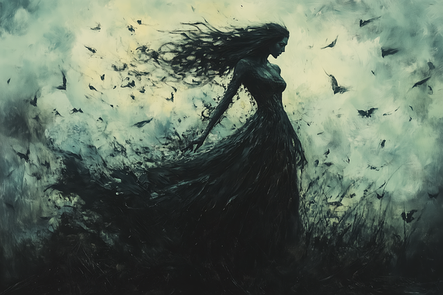 Free ai generated the morrigan morrigan illustration